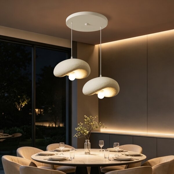 BRILAGI - Luster na lanku WABI SABI 2xE27/60W/230V biela