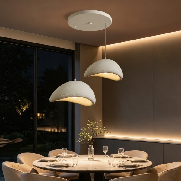 BRILAGI - Závesný luster na lanku WABI SABI 2xE27/60W/230V biela