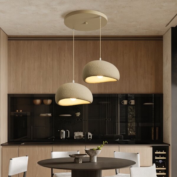 BRILAGI - Závesný luster WABI SABI na lane 2xE27/60W/230V biela