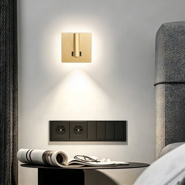 BRILAGI - LED Nástenné bodové svietidlo ZAYA DOUBLE LED/8W/230V + LED/3W zlatá