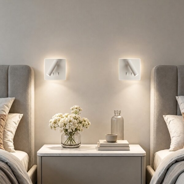 BRILAGI - LED nástenné bodové svietidlo ZAYA DOUBLE LED/8W/230V + LED/3W biela