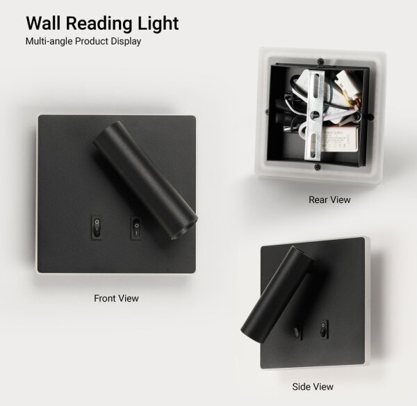 BRILAGI - LED Nástenné bodové svietidlo ZAYA DOUBLE LED/8W/230V + LED/3W čierna