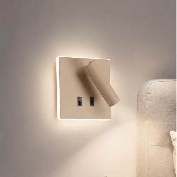 BRILAGI - LED Nástenné bodové svietidlo ZAYA DOUBLE LED/8W/230V + LED/3W béžová