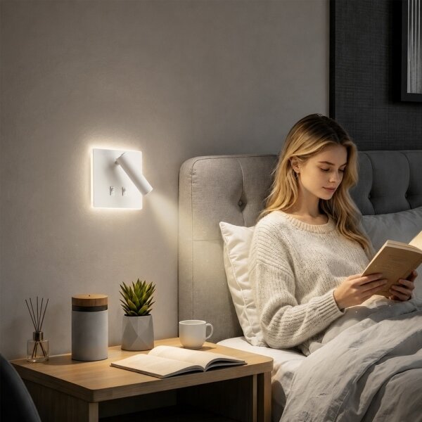 BRILAGI - LED nástenné bodové svietidlo ZAYA DOUBLE LED/8W/230V + LED/3W biela