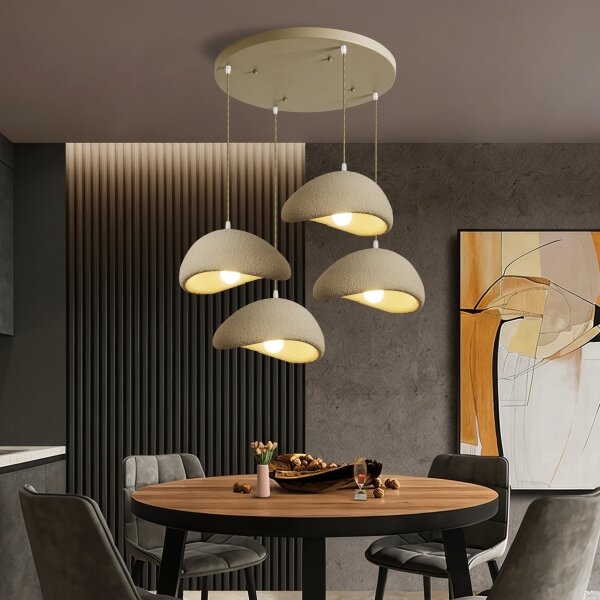 BRILAGI - Luster na lanku WABI SABI 4xE27/60W/230V béžový