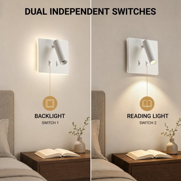 BRILAGI - LED nástenné bodové svietidlo ZAYA DOUBLE LED/8W/230V + LED/3W biela