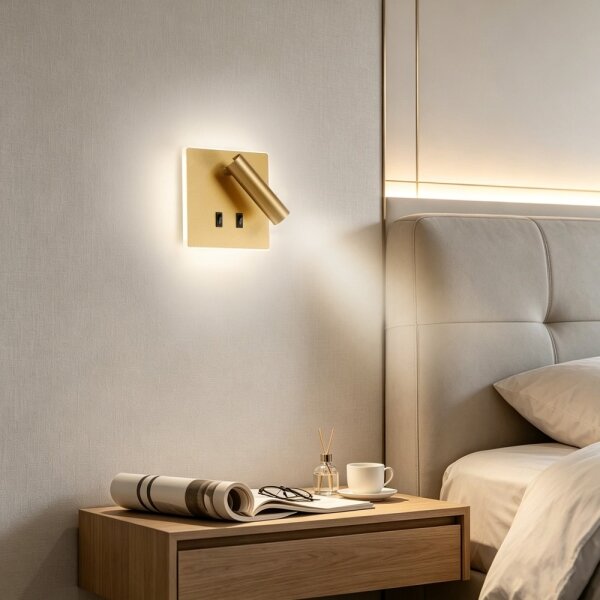 BRILAGI - LED Nástenné bodové svietidlo ZAYA DOUBLE LED/8W/230V + LED/3W zlatá