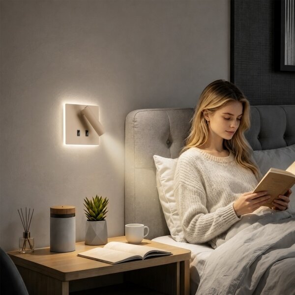 BRILAGI - LED Nástenné bodové svietidlo ZAYA DOUBLE LED/8W/230V + LED/3W béžová
