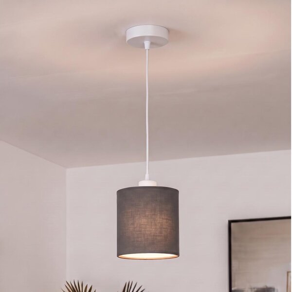 BRILAGI - LED luster na lanku NUBILA 1xE27/60W/230V pr. 14 cm biela/antracit