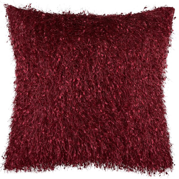 Sada 2 dekoratívnych vankúšov červená polyester 45 x 45 cm štvorcový tvar jednofarebná bez vzoru moderný štýl doplnky obývačka spálňa