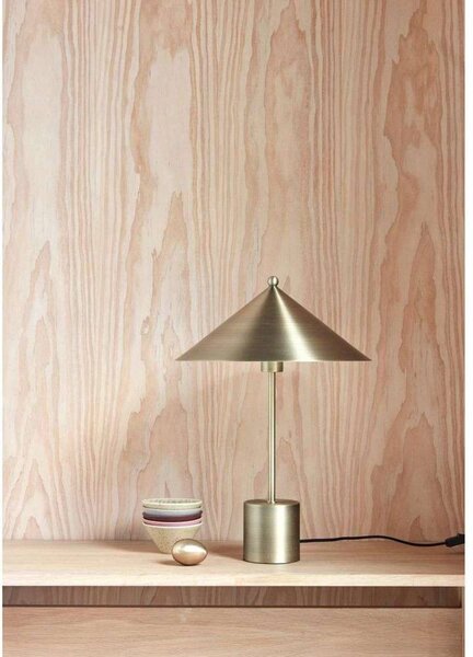 OYOY Living Design stolová lampa Kasa, kov v mosadznej farbe, E14, Mosadz / zlato, Obývacia izba / jedáleň, kov, Škandinávsky, Stojacie svietidlo