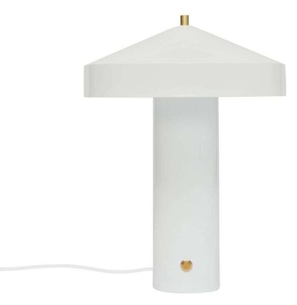 OYOY Living Design stolová lampa Hatto, biela, kov, E27, Biela / opálová, Obývacia izba / jedáleň, kov, Škandinávsky, Stojacie svietidlo