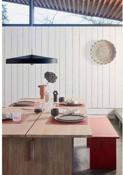 OYOY Living Design Závesné svietidlo Hat Large, čierne, kovové, Čierna, Obývacia izba / jedáleň, kov, Škandinávsky, Závesné svietidlo