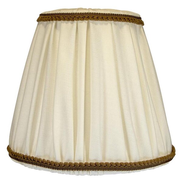 Duolla - Tienidlo k stolnej a stojacej lampe E27 pr. 18,5 cm krémová/hnedá