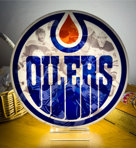 Stolná lampa Edmonton Oilers