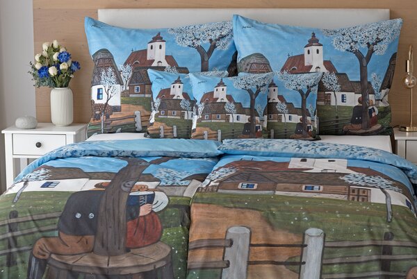 Obliečky Májová noc Bavlna deluxe digitál 1x 140/200, 1x 70/90