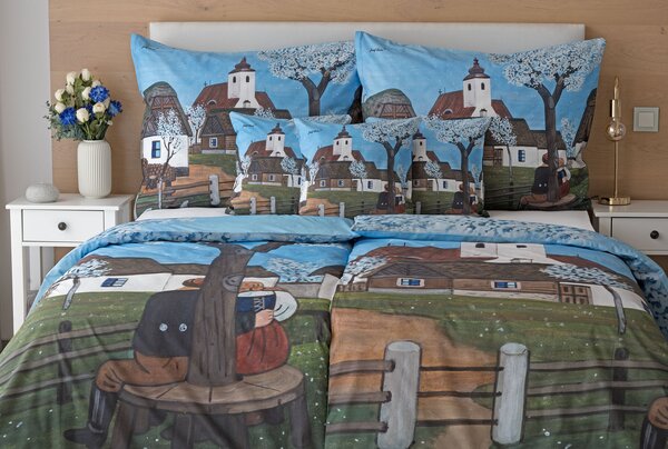 Obliečky Májová noc Bavlna deluxe digitál 1x 140/200, 1x 70/90