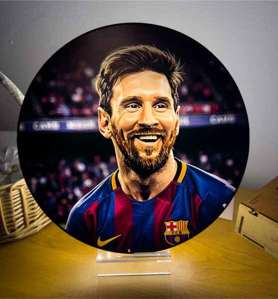 Stolná lampa Lionel Messi Portrét