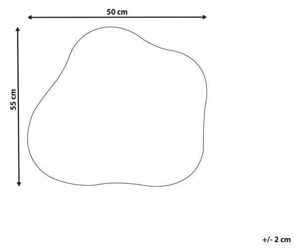 Nástenné závesné zrkadlo strieborné 50 x 55 cm dekoratívne na stenu bytový doplnok