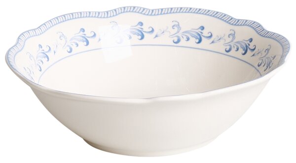 12-dielna sada jedálenského riadu biela modrá porcelán so stredomorským vzorom glazúrovaný povrch servis pre 4 osoby kuchyňa jedáleň