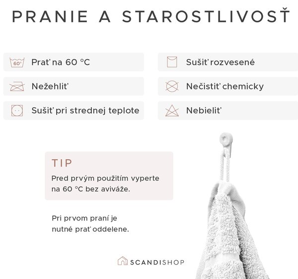 Uterák Comfort 50 x 100 cm čierny, 100% bavlna