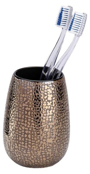 Trojdielna keramická kúpeľňová súprava v bronzovej farbe Wenko Marrakesh