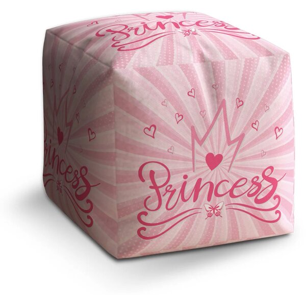 Sablio Taburet Cube Princess - 40x40x40 cm