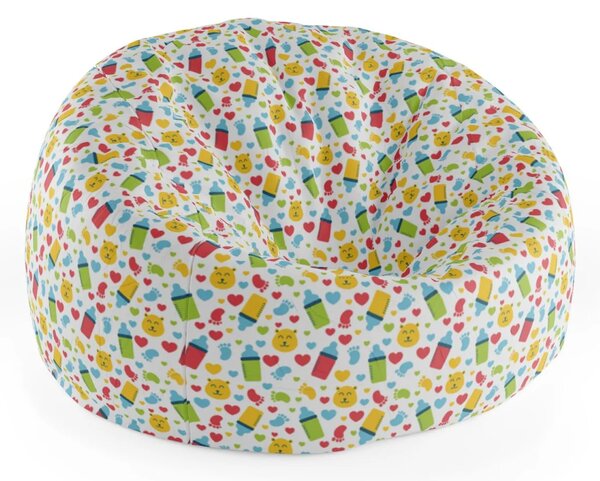 Sablio Sedací vak Cocoon Detské obrázky - 75 x 45 x 35 cm