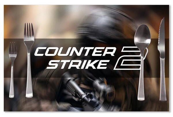 Sablio Prestieranie Counter Strike 2 Vojak: 40x30cm