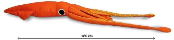 Sablio 3D vankúš Mega v tvare kalmáre 180 cm