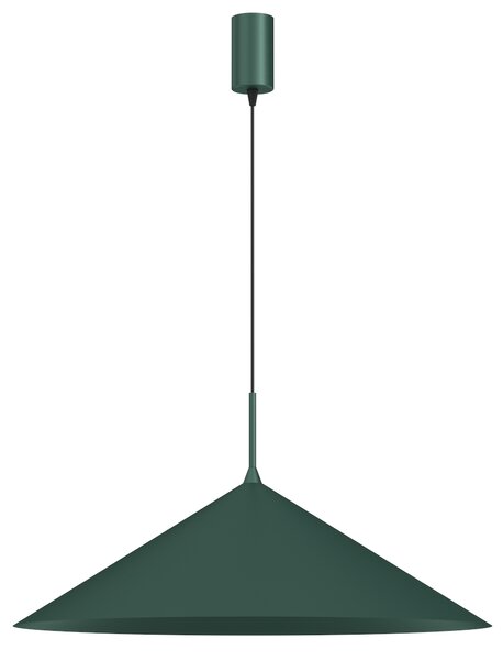 Závesné svietidlo Capital, 1x zelené kovové tienidlo, (fi 60cm), gr