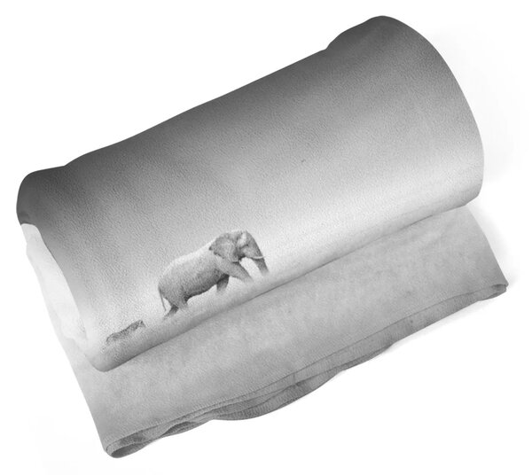 Sablio Deka Slon a zebra - 150x120 cm