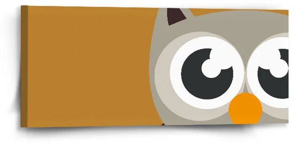 Sablio Obraz Sova - 110x50 cm