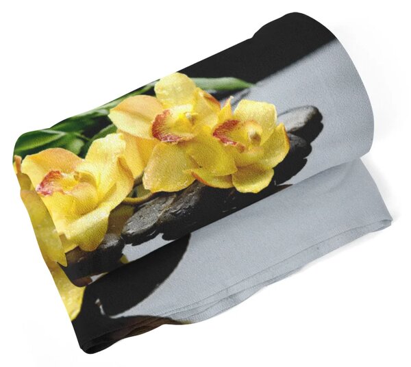 Sablio Deka Žlté Orchidey - 150x120 cm