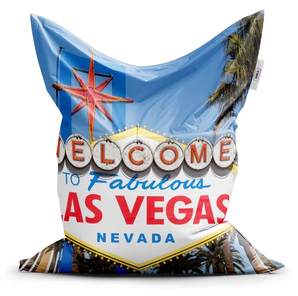 Sablio Sedací vak Welcome to Las Vegas - 150x100 cm