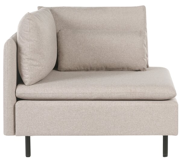 Modulárna 3-miestna pohovka béžová látková moderný dizajn minimalistický štýl