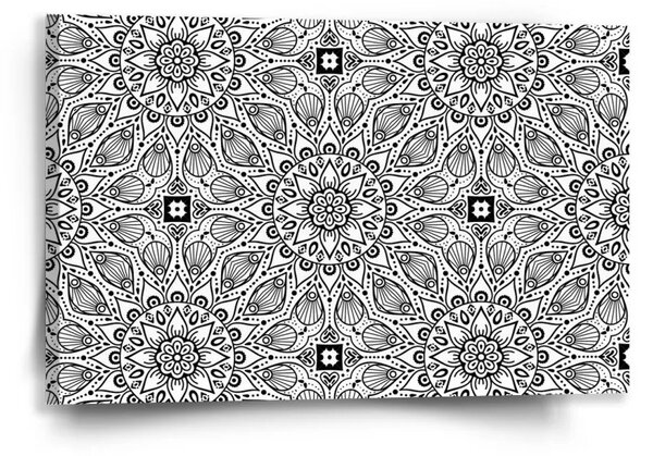 Sablio Obraz Biele mehendi - 60x40 cm