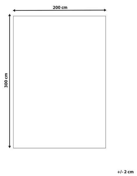 Koberec krémová biela 200 x 300 cm ručne vyrobený všívaný obdĺžnikový tvar moderný štýl obývačka spálňa