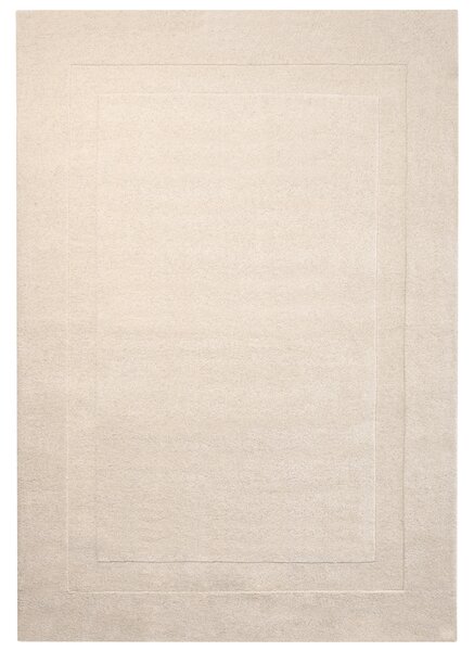 Koberec krémová biela 200 x 300 cm ručne vyrobený všívaný obdĺžnikový tvar moderný štýl obývačka spálňa