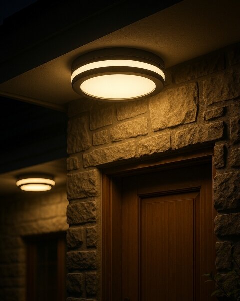 LED stropné svietidlo s pohybovým senzorom LED/20W/230V 3000/4000/6500K IP54 antracit