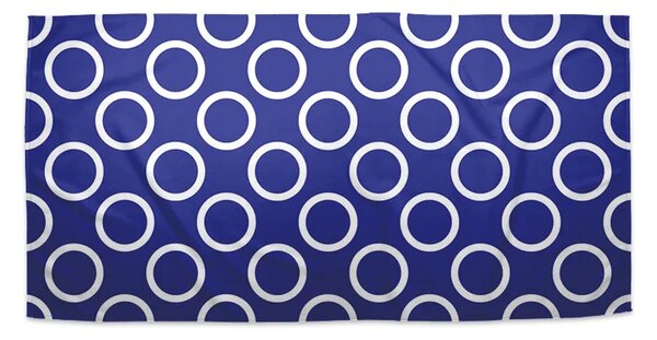 Sablio Uterák Biele korunky na modrej - 30x50 cm