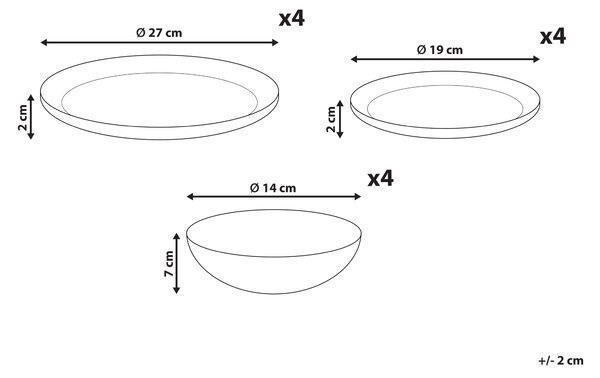 12-dielna sada jedálenského riadu biela modrá porcelán s abstraktným vzorom glazúrovaný povrch servis pre 4 osoby kuchyňa jedáleň