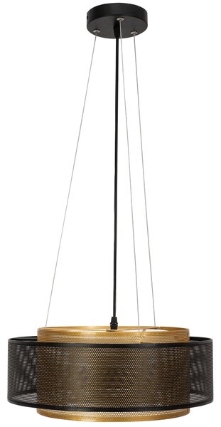 Toolight Toolight, LED závesné stropné svietidlo 40cm APP1000-CP, čierna-zlatá, OSW-07551