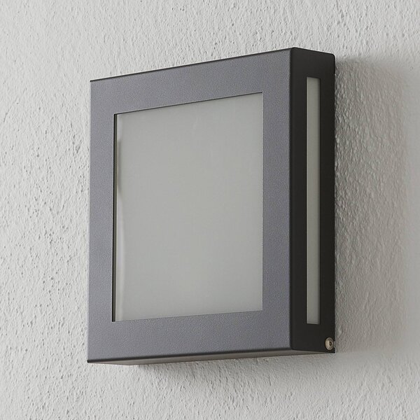 Vonkajšia lampa Aqua Legendo Mini, snímač/antracit, Čierna, Nehrdzavejúca oceľ, Moderný, Nástenné svietidlo
