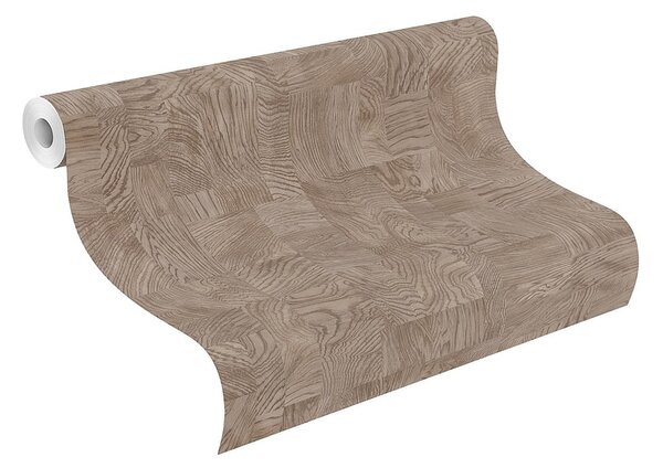 RASCH | Vliesová tapeta na stenu African Queen 751659 | 0,53 x 10,05 m | hnedá, šedá