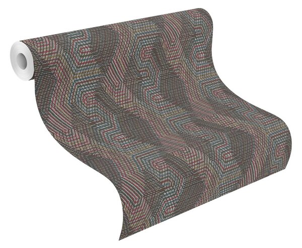 RASCH | Vliesová tapeta na stenu African Queen 751925 | 0,53 x 10,05 m | viacfarebná, čierna, červená