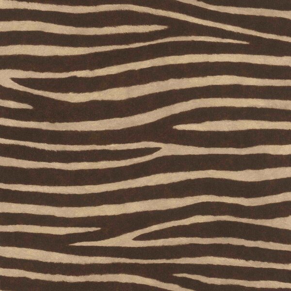 RASCH | Vliesová tapeta na stenu African Queen 751741 | 0,53 x 10,05 m | hnedá, béžová, čierna