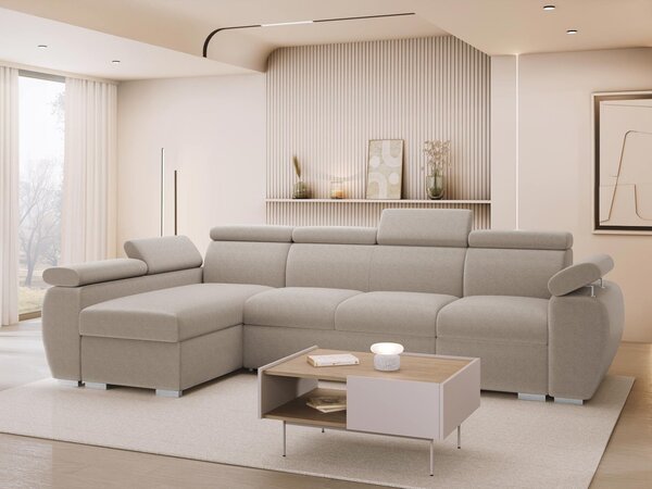 Mirjan24 Rohová rozkladacia pohovka Giza LCP, Strana: Pravá - 1p(65)+2r+LCp, Dostupné poťahy: Flow 10 5903211481918