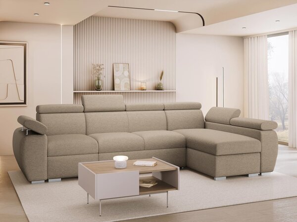 Mirjan24 Rohová rozkladacia pohovka Giza LCP, Strana: Pravá - 1p(65)+2r+LCp, Dostupné poťahy: Flow 10 5903211481918