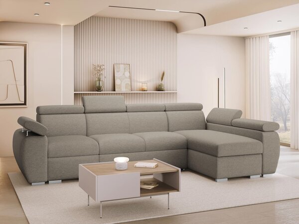 Mirjan24 Rohová rozkladacia pohovka Giza LCP, Strana: Pravá - 1p(65)+2r+LCp, Dostupné poťahy: Flow 10 5903211481918